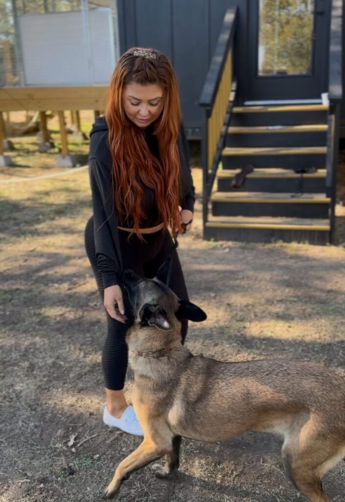 Ashley Blackburn with Belgian Malinois Training