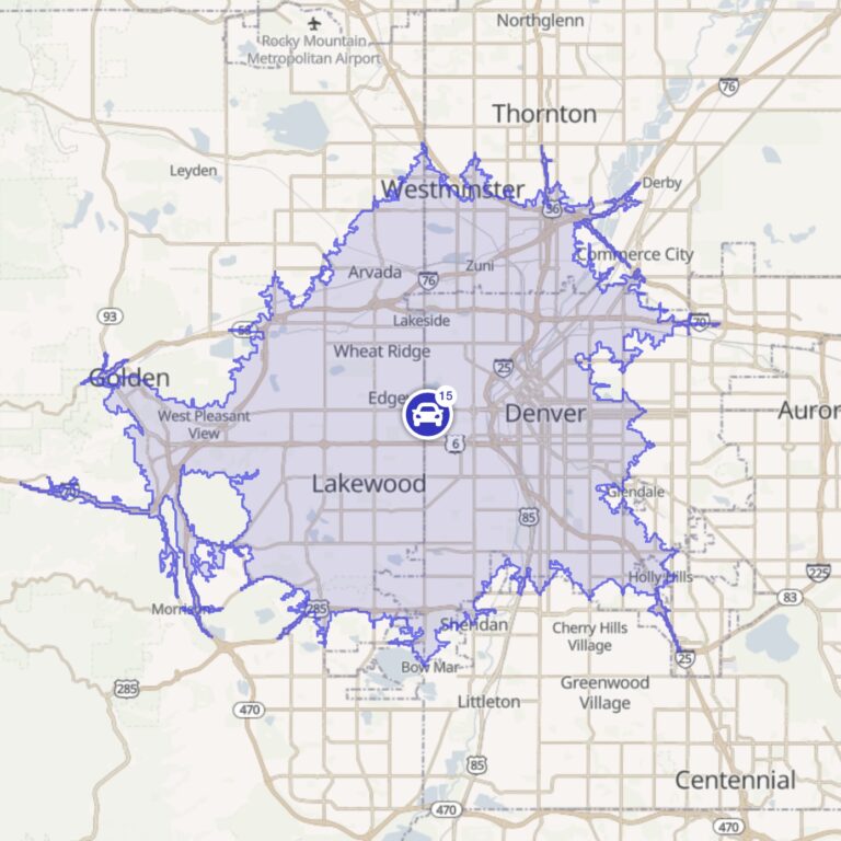 Denver in home dog training map
